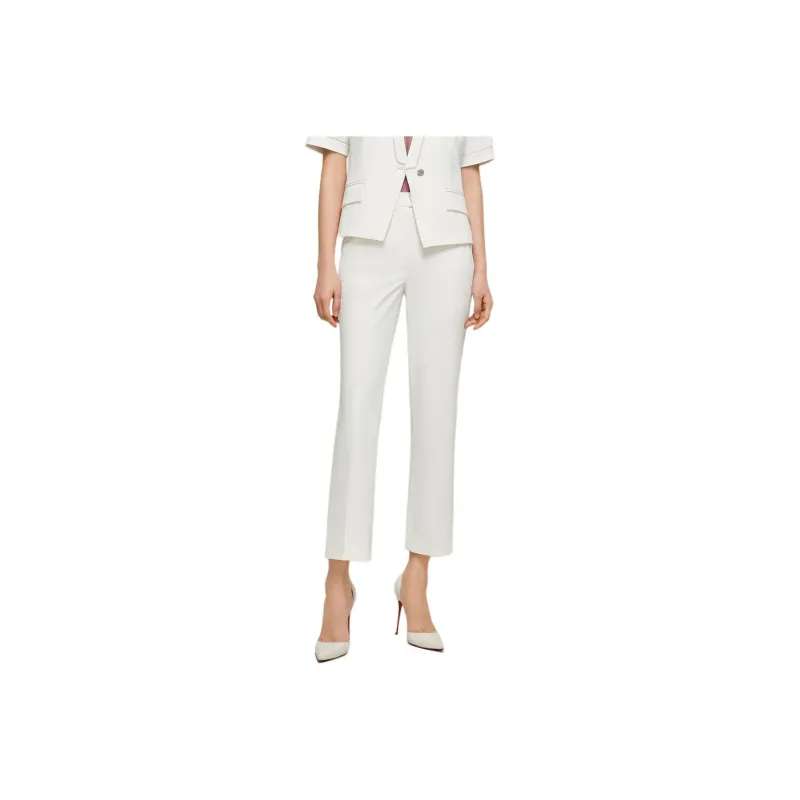 JZ. ANNAKRO Casual Pants Women's Pure White-0