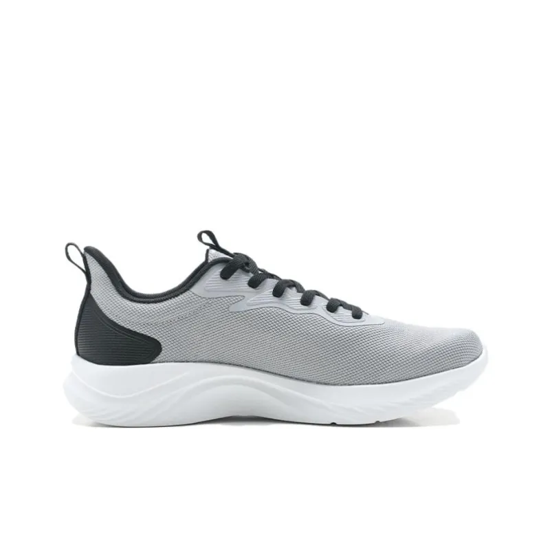 QIAODAN Slip Resistant, Abrasion Resistant, Breathable Low Top Casual City Commute Running Shoes Men's Black Gray-1