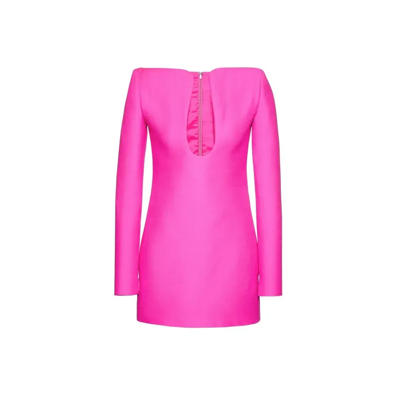 Valentino Long-Sleeved Dresses Women's Rose Red-0