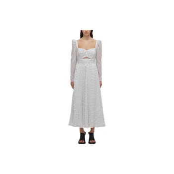 Self portrait SS22 Long Sleeved Dresses Women's White