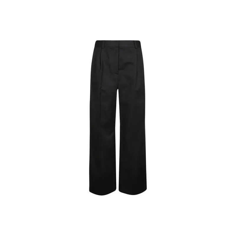 Loulou De Saison Idai High waisted Twill weave Palazzo Pants-0