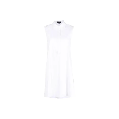 THEORY Sleeveless Dresses Women's White