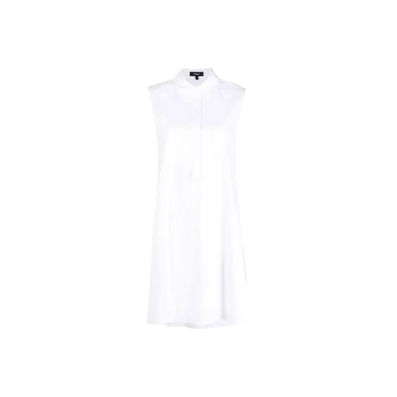 THEORY Sleeveless Dresses Women's White-0
