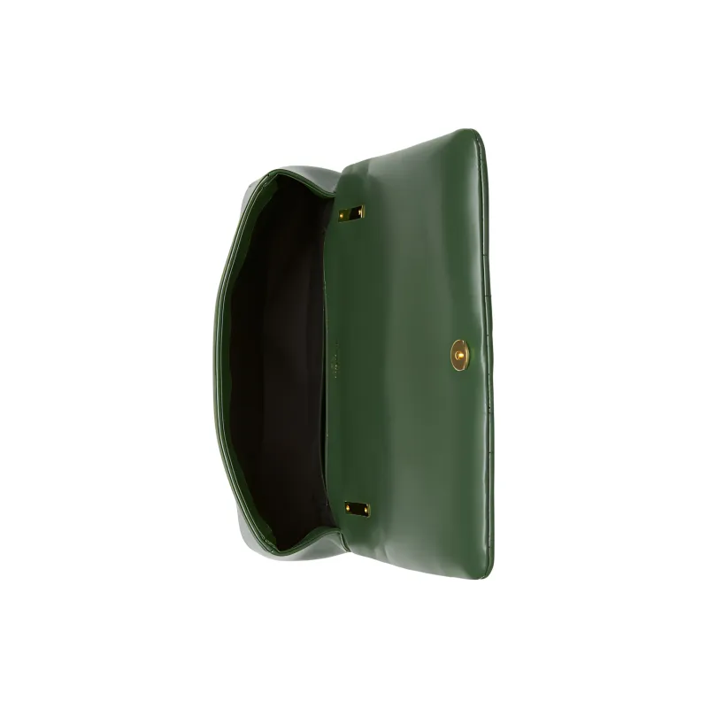 Burberry Lola Bag Lambskin Crossbody Bag, Shoulder Bag Trumpets Women's Dark Emerald Green-4