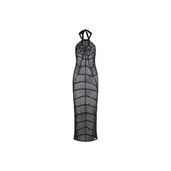 BALMAIN SS22 Sleeveless Dress Women's Black
