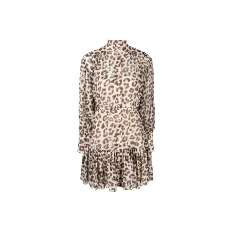 Zimmermann Long-Sleeved Dresses Women's Brown-0