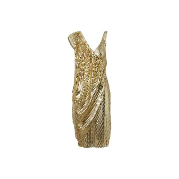 Burberry FW21 Long-Sleeved Dresses Women's Gold