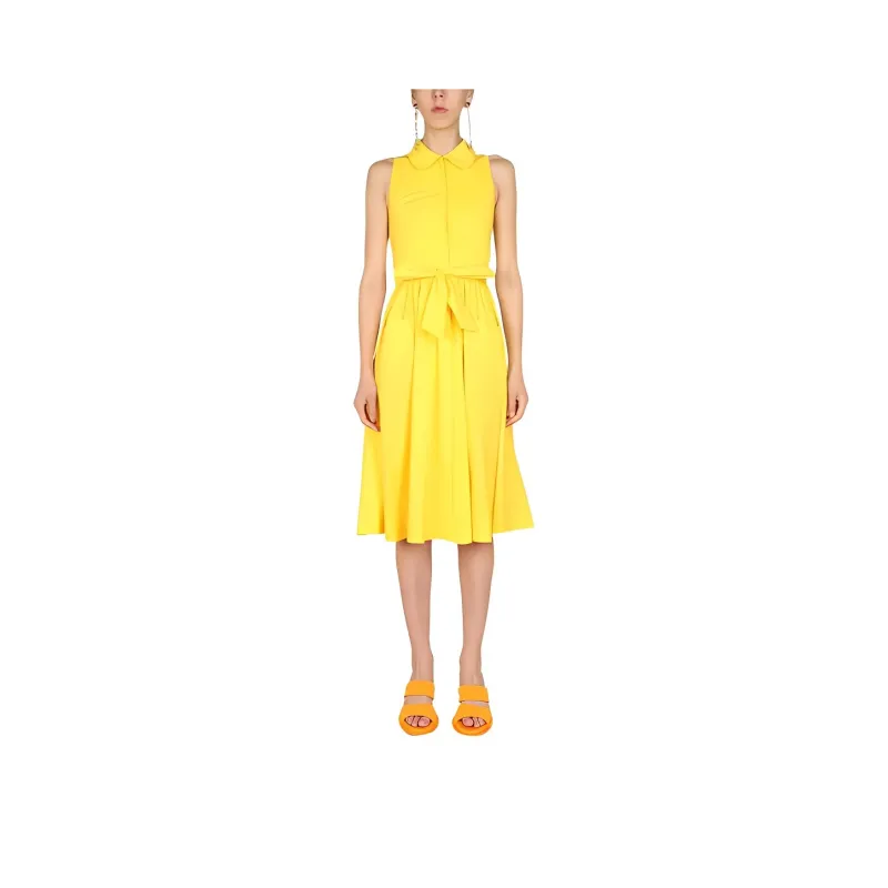 MOSCHINO Sleeveless Dresses Women's Yellow-0