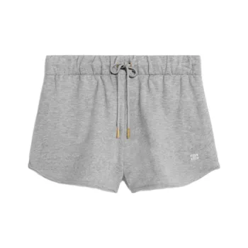 CELINE Triomphe Mini Shorts In Cotton And Cashmere