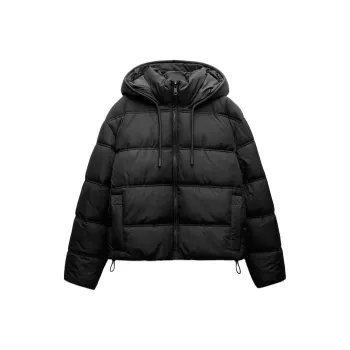 ZARA Puffer Jacket Women's Black
