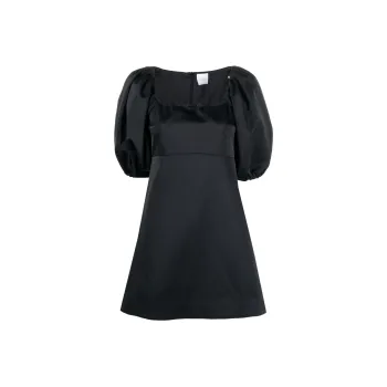 Patou Balloon-Sleeved Off-Shoulder Mini Dress