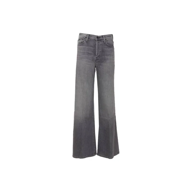 MOTHER Mid Rise Wide Leg Jeans-0