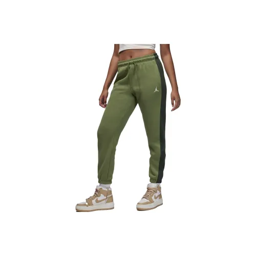 Jordan Brooklyn Knitted Sports Pants Women's Light Olive