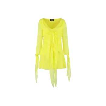 Blumarine SS22 Long Sleeved Dress Women's Yellow