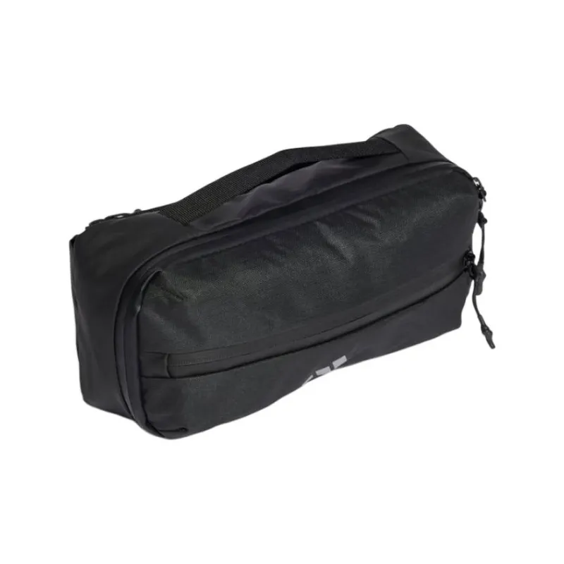 Adidas Polyester Shoulder Bag Regular Unisex Black & Metallic Silver-1