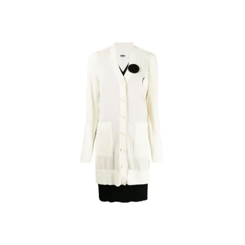 MM6 Maison Margiela Long-Sleeved Dresses Women's White