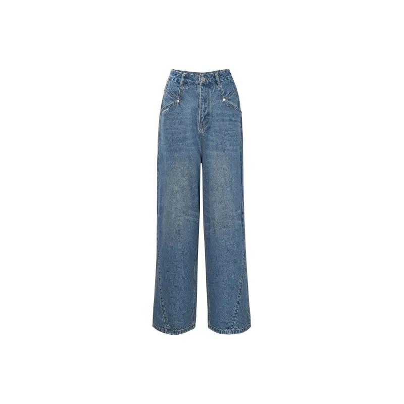 NOTAWEAR Straight Jeans Women's Auto Blue-0