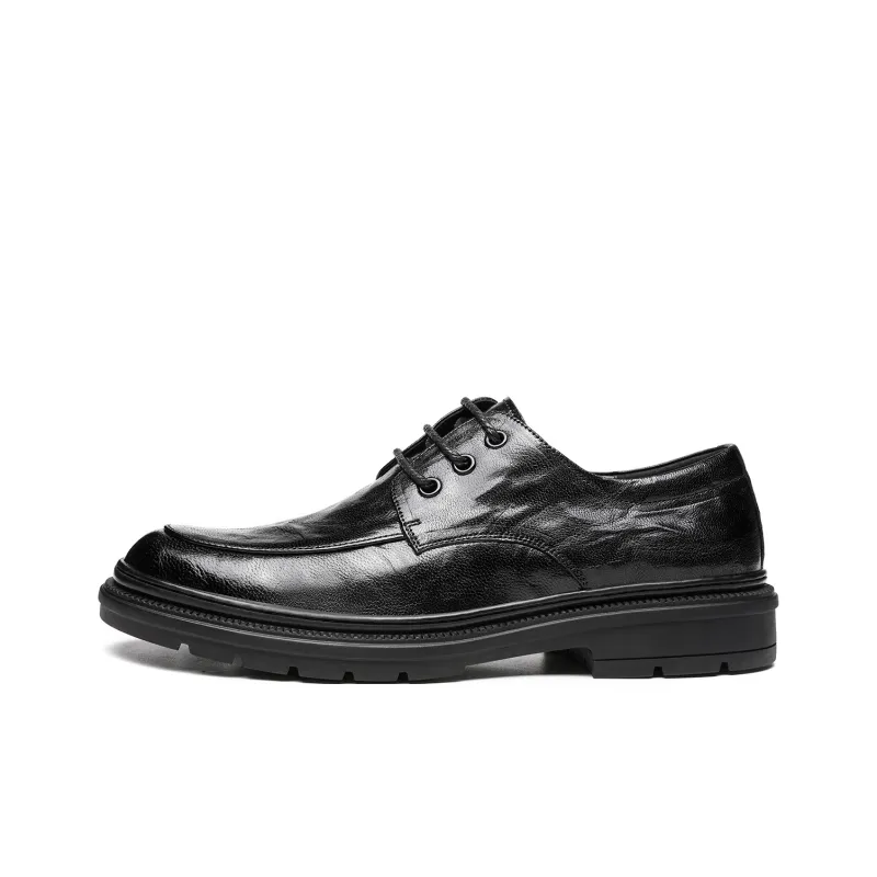 HAPPY DINO Men's Casual Shoes Men Low Top Black-0