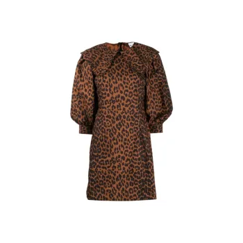 GANNI Long-Sleeved Dresses Women's Brown