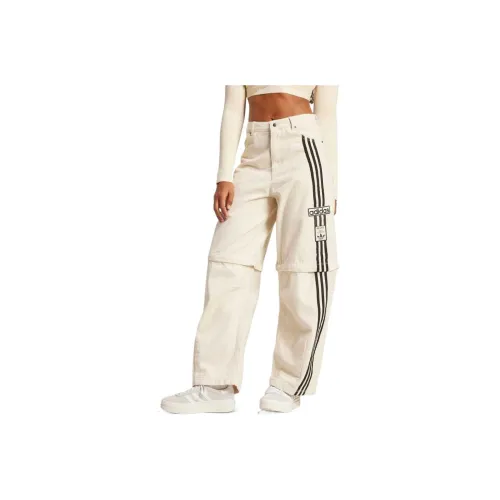 Adidas Originals SS25 Jeans Women's Natural Denim Beige Yellow