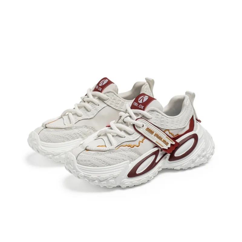 AD Slip Resistant, Breathable, Height Increasing Low Top Chunky Sneakers Men's-1