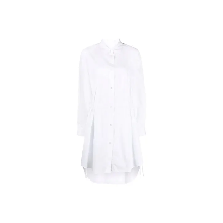 MM6 Maison Margiela Long Sleeved Dresses Women's White-0