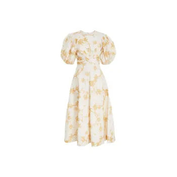 Zimmermann Short-Sleeved Dresses Women's Tan