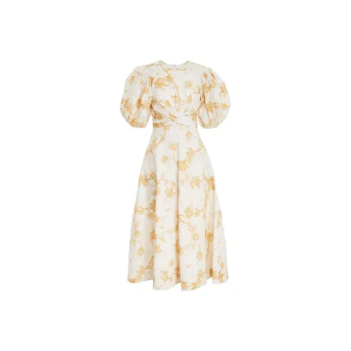 Zimmermann Short-Sleeved Dresses Women's Tan