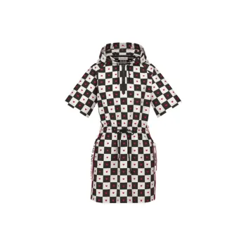 DIOR Short Sleeved Dresses Women's Black White Red