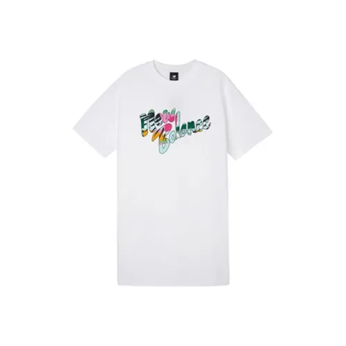 New Balance Short-Sleeved Dresses Women's White