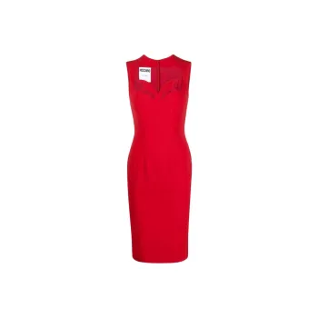 MOSCHINO Sleeveless Dresses Women's Red