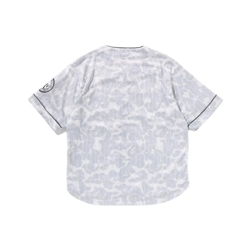 Bape Camo Stripe Baseball Shirt-1