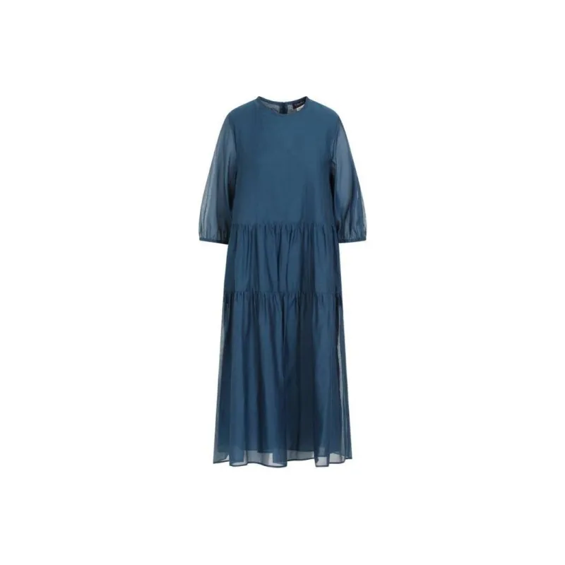 'S MAX MARA Short Sleeved Dresses Women's Blue-0