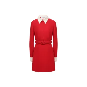 Valentino Long-Sleeved Dresses Women's Red