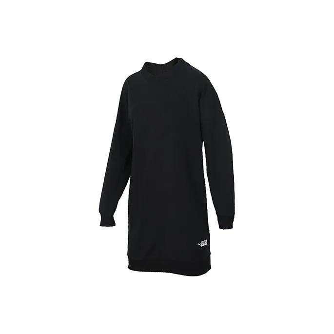 PUMA Long Sleeved Dresses Women's Black-0