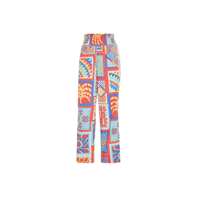 Adidas x FARM RIO Premium Pants Knitted Sports Pants Women's Bold Blue-0