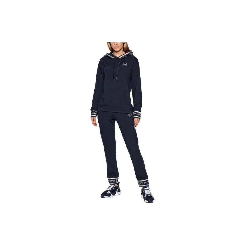 EMPORIO ARMANI EA7 SS22 Sweatshirt Set Women's Marine Blue-0
