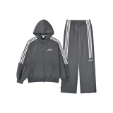 Dark Gray Fleece-Lined Clothing Sets