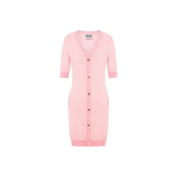 MOSCHINO V neck Knitted Minidress