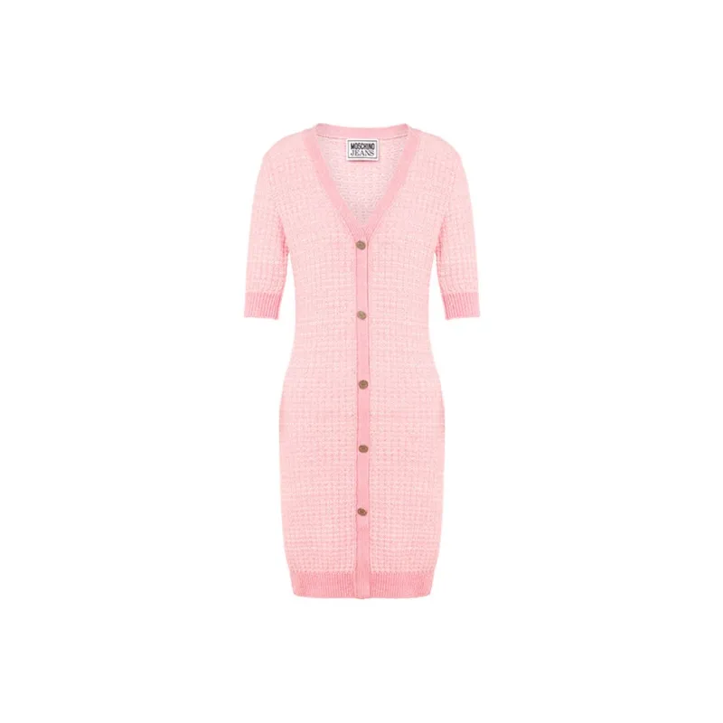 MOSCHINO V neck Knitted Minidress-0