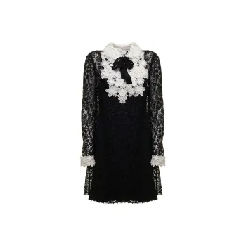 RED VALENTINO Long Sleeved Dresses Women's Black
