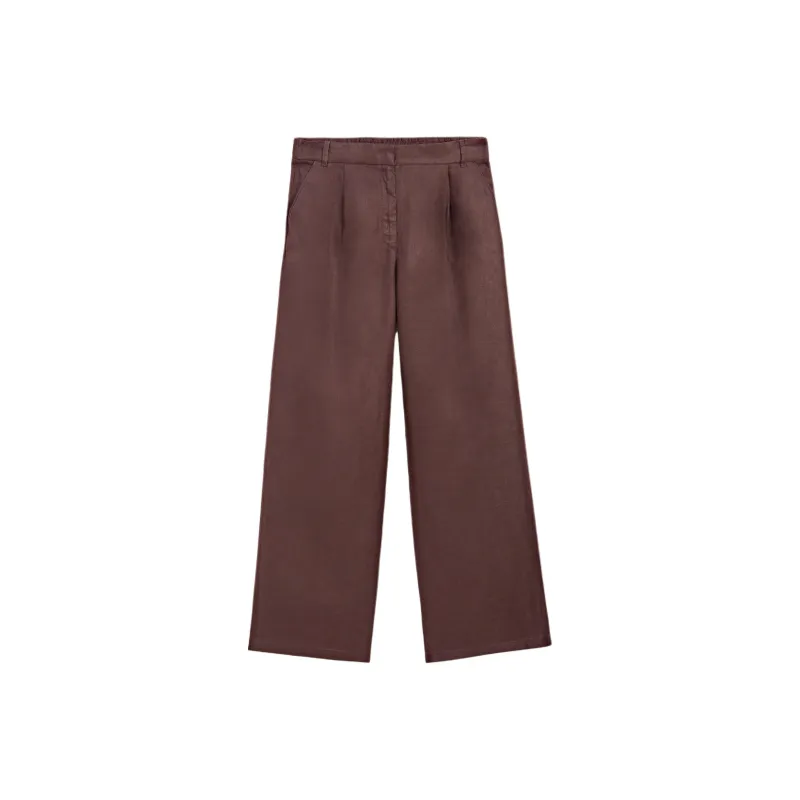 Massimo Dutti Casual Pants Women's Brown-0