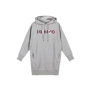 KENZO Long Sleeved Dress Women's Pearl Gray
