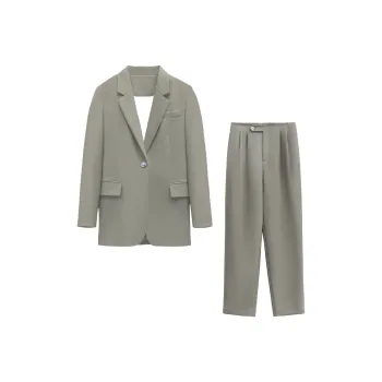 Dajia Poetry Job Interview Business Commute Business Suit Women's Black/Gray