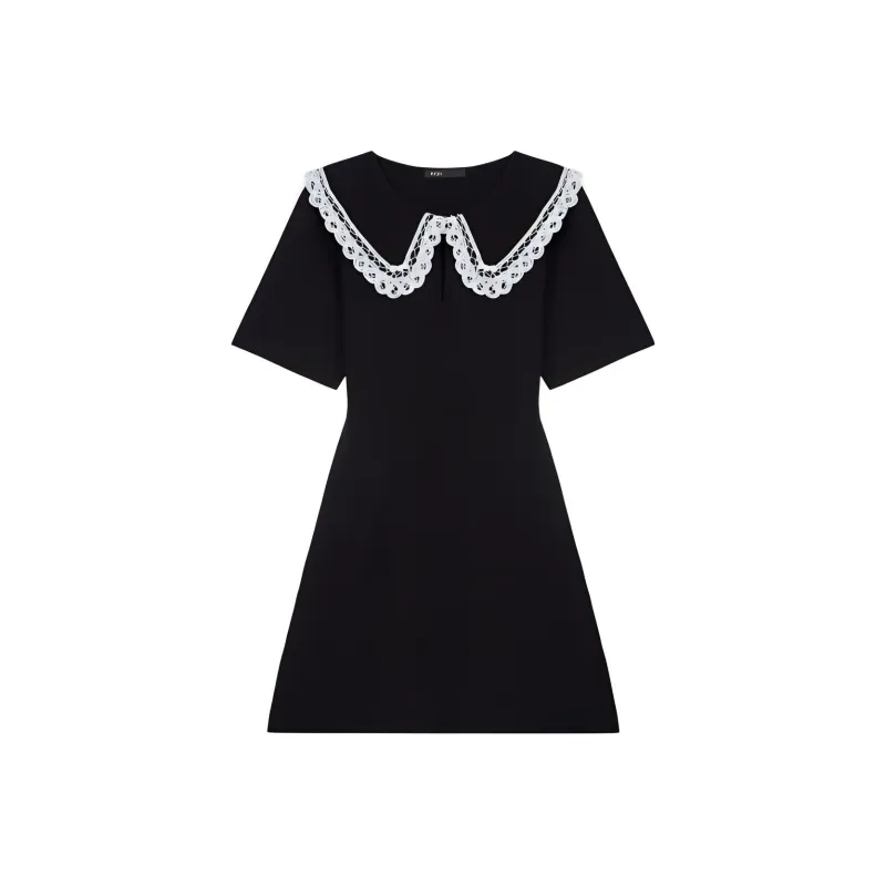 Maje SS23 Short Sleeved Dresses Women's Black-0