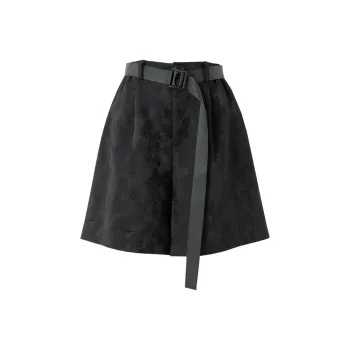 SOON FLOWER Casual Shorts Women's Black
