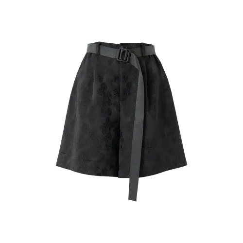 SOON FLOWER Casual Shorts sailing Women's Black