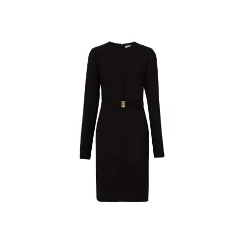 Burberry FW22 Long Sleeved Dress Women's Black