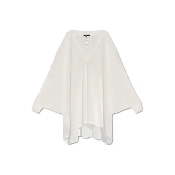 Balmain Hair Sheer Kaftan V Neck Mini Beach Dress