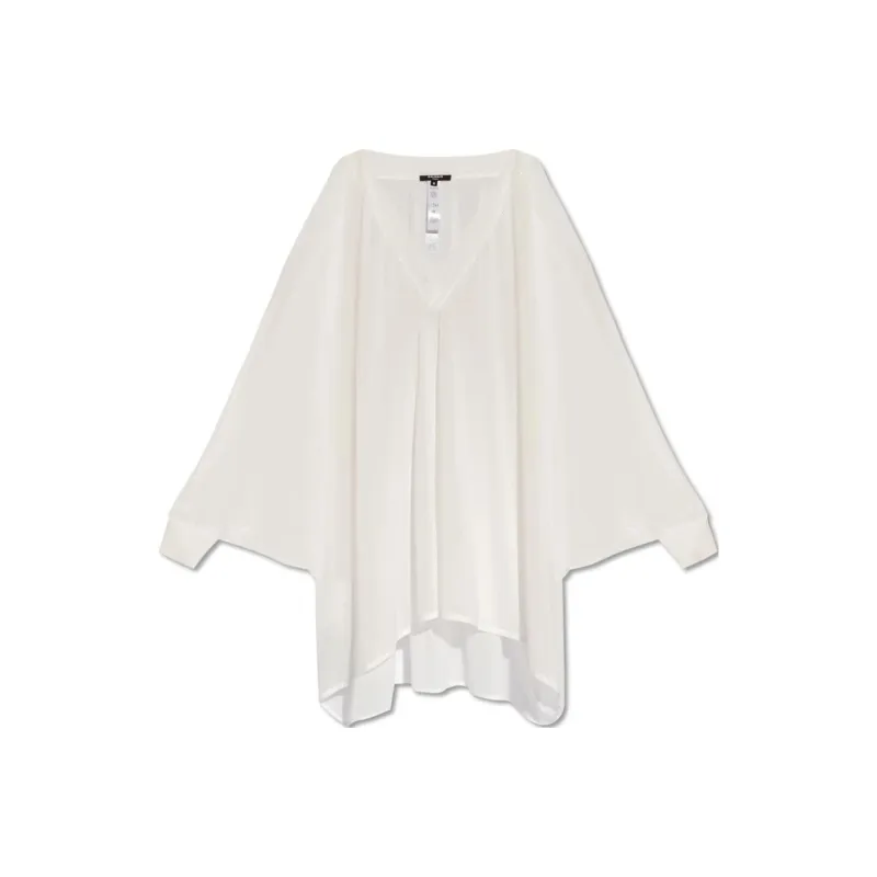 Balmain Hair Sheer Kaftan V Neck Mini Beach Dress-0